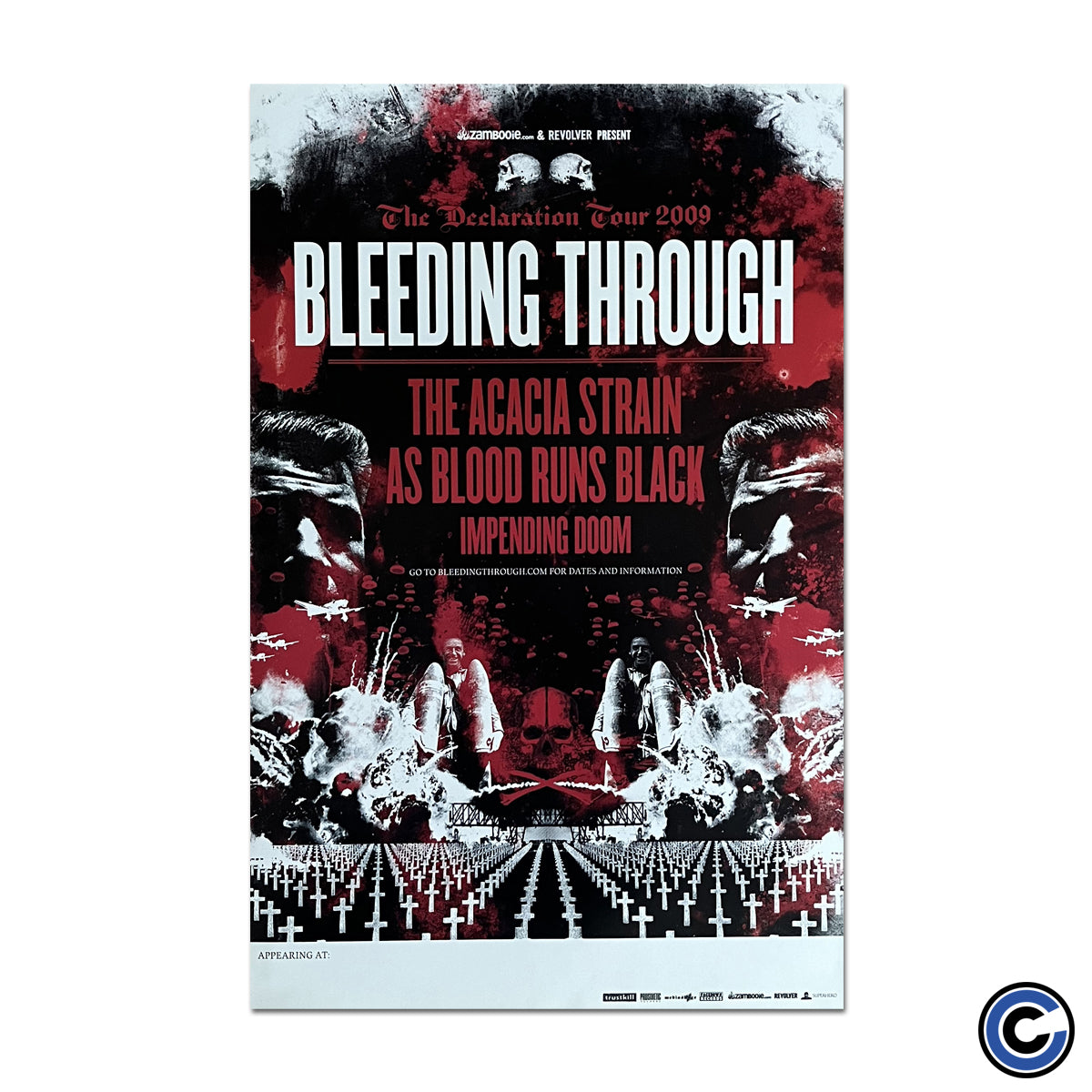 Bleeding Through "Tour 2009" Poster