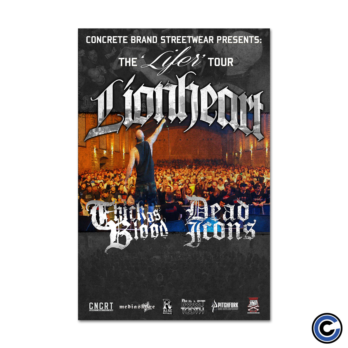 Lionheart/Dead Icons "Tour" Poster