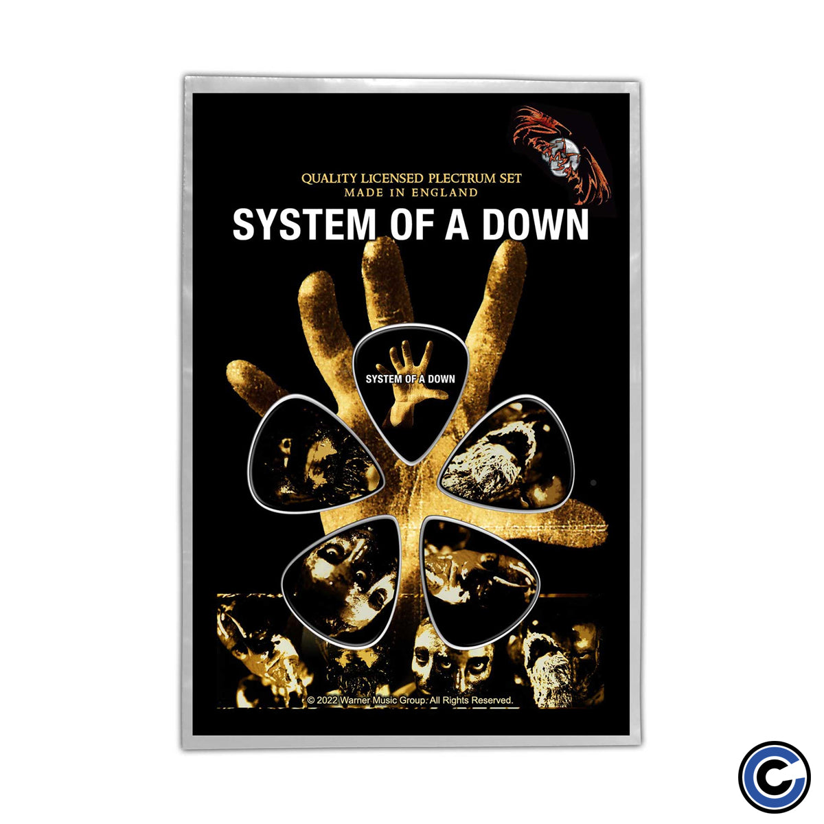 System Of A Down "Hand" Plectrum Pack