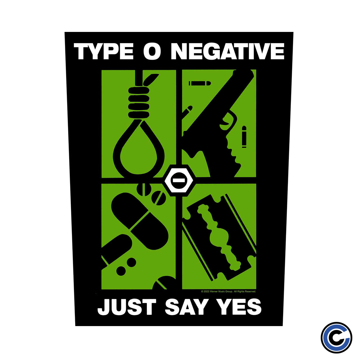 Type O Negative "Just Say Yes" Back Patch