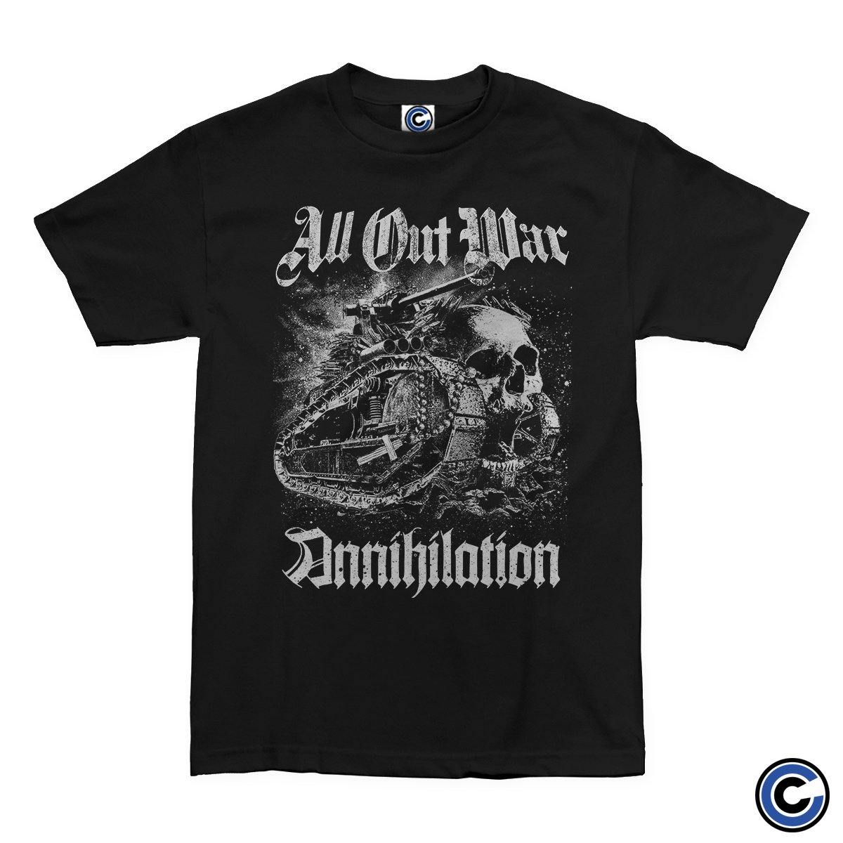 Buy – All Out War "Annihilation" Shirt – Band & Music Merch – Cold Cuts Merch