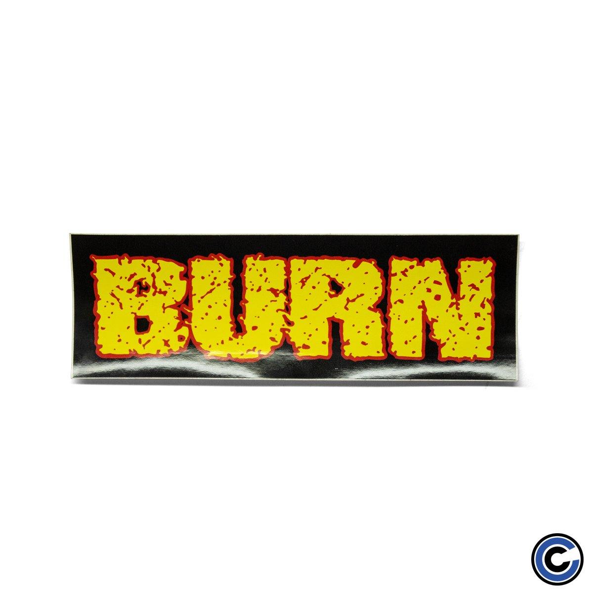 Buy – Burn "Logo" Sticker – Band & Music Merch – Cold Cuts Merch