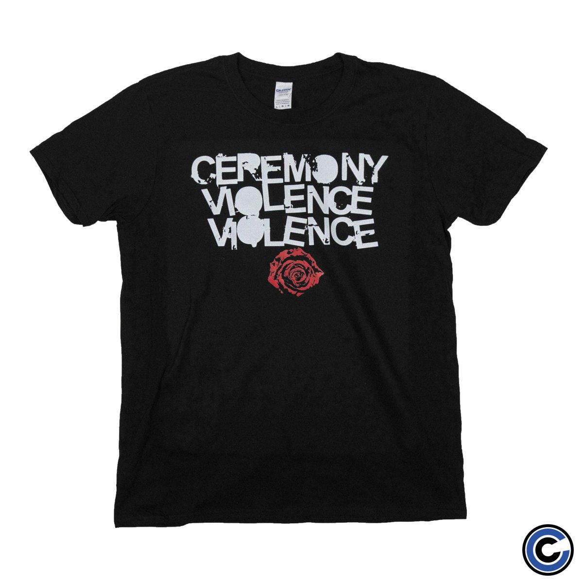Buy – Ceremony "Violence Violence" Shirt – Band & Music Merch – Cold Cuts Merch