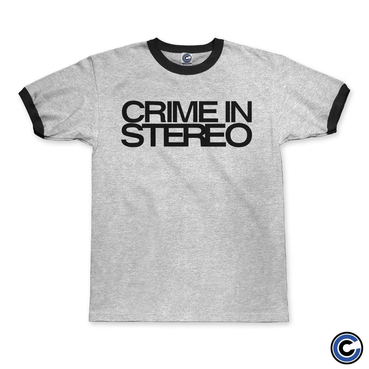 Buy – Crime In Stereo "Stacked Logo" Ringer – Band & Music Merch – Cold Cuts Merch