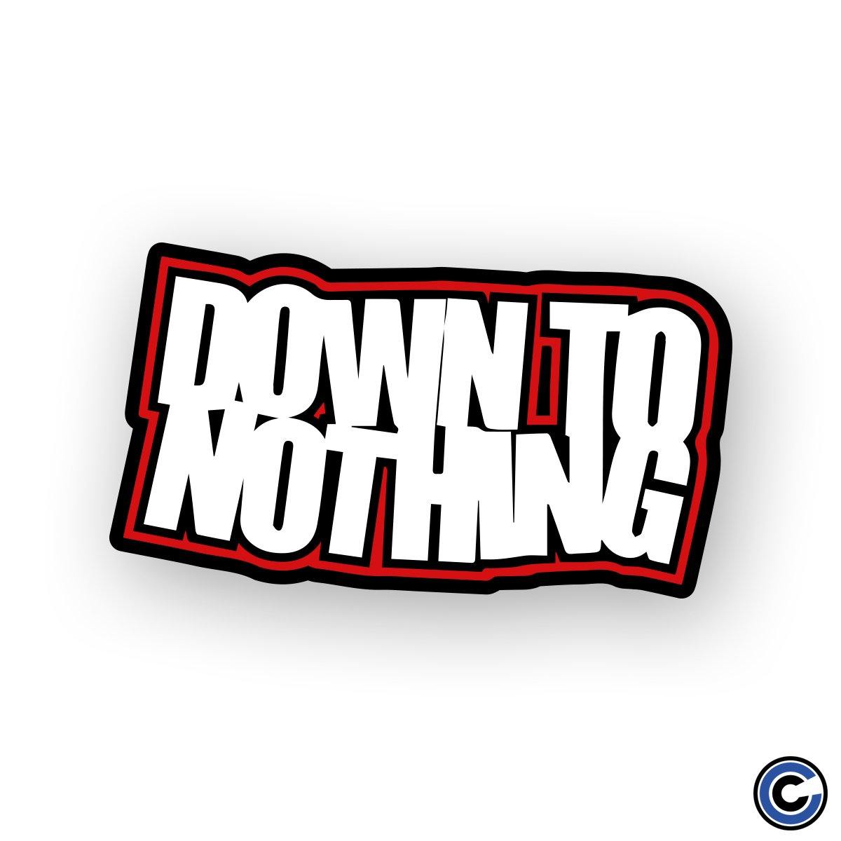 Buy – Down To Nothing "Stacked Logo" Sticker – Band & Music Merch – Cold Cuts Merch