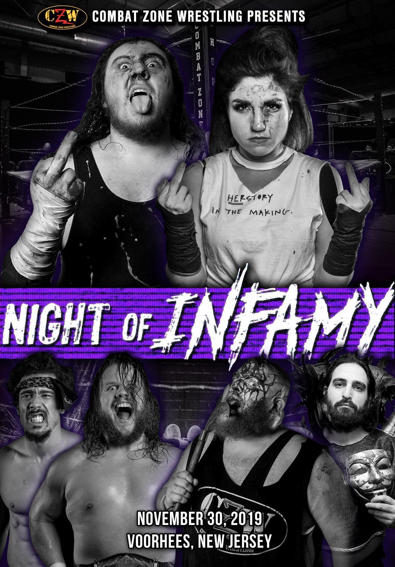 Buy Now – CZW "Night of Infamy 2019" 11/30/2019 DVD – Wrestler & Wrestling Merch – Bottom Line