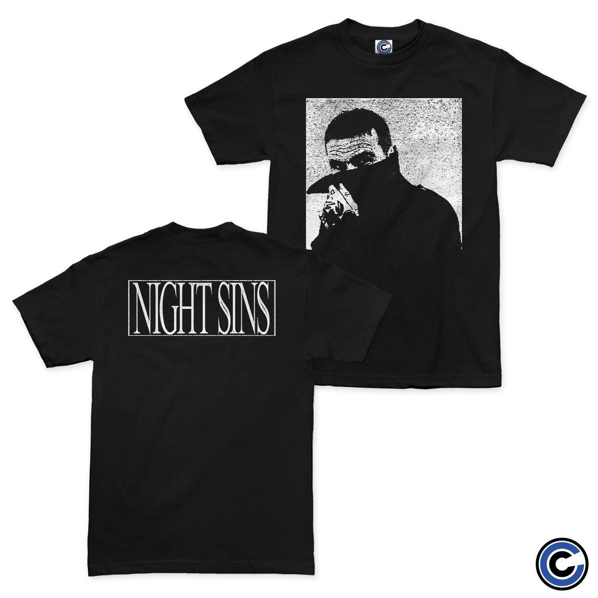 Buy – Night Sins "Hiding Face" Shirt – Band & Music Merch – Cold Cuts Merch