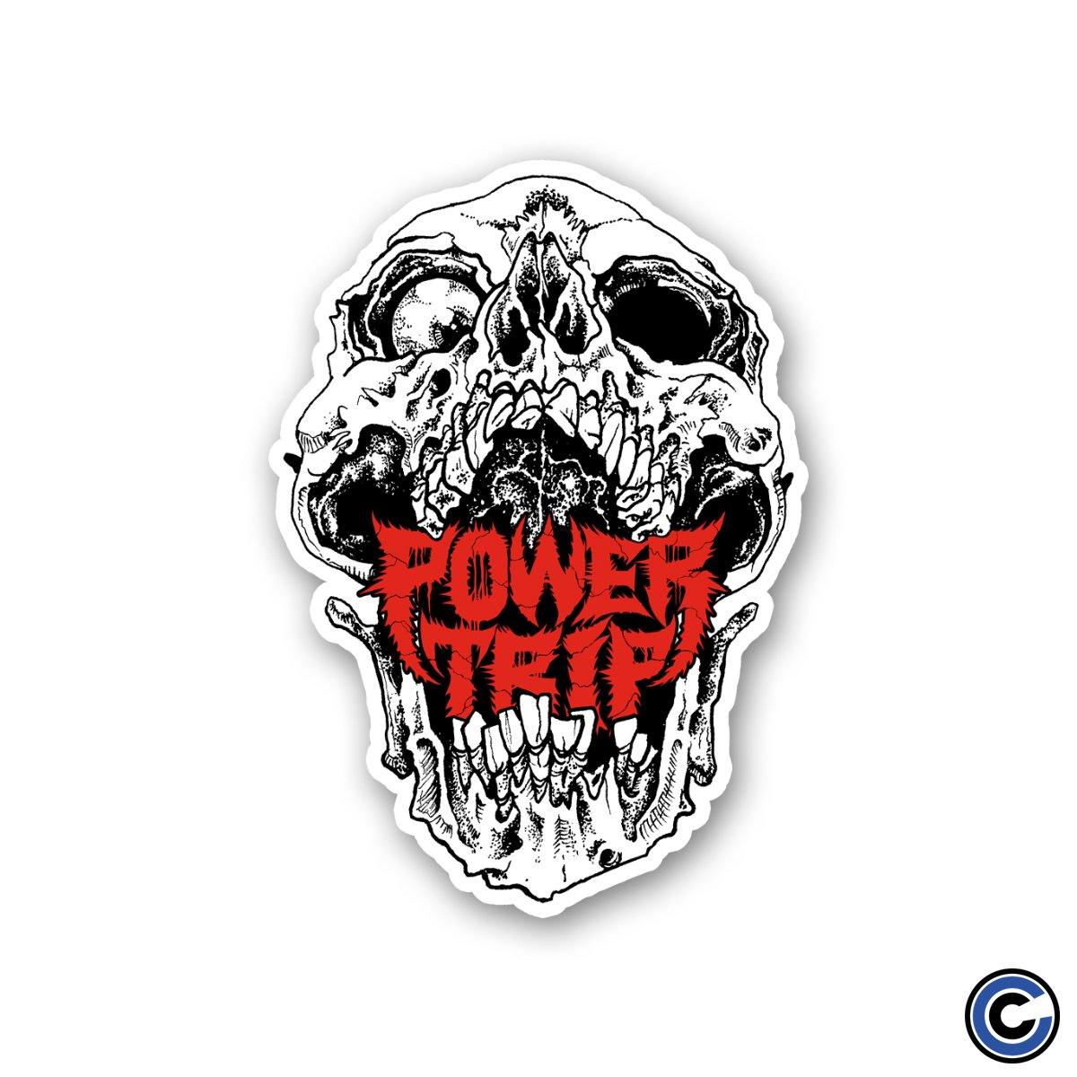 Power Trip Skull Sticker