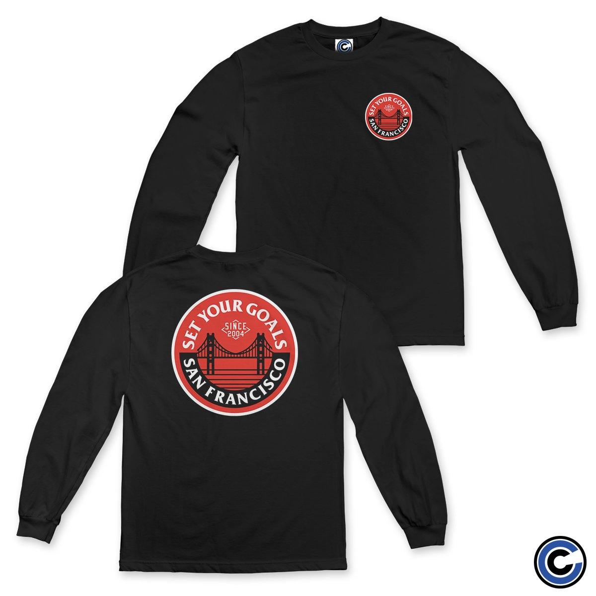 Buy – Set Your Goals "Golden Gate" Long Sleeve – Band & Music Merch – Cold Cuts Merch