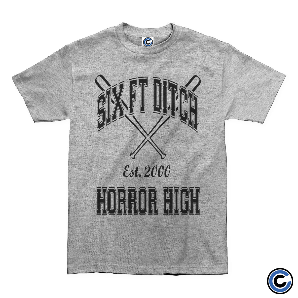 Six Ft Ditch "Horror High Grey" Shirt