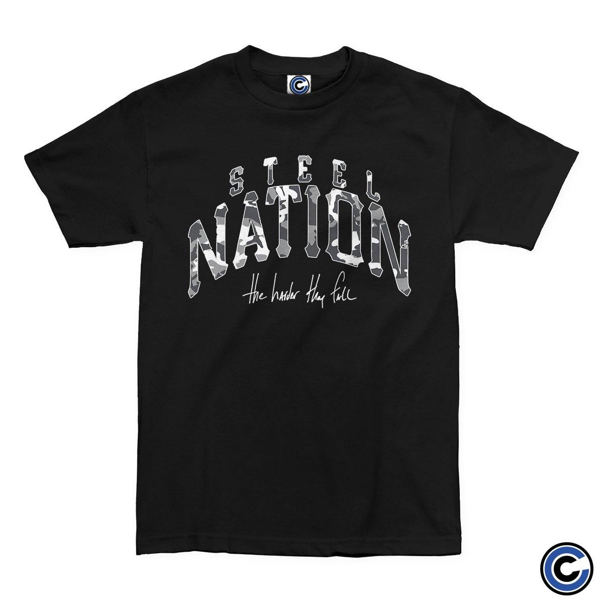 Buy – Steel Nation "Camo" Black Shirt – Band & Music Merch – Cold Cuts Merch