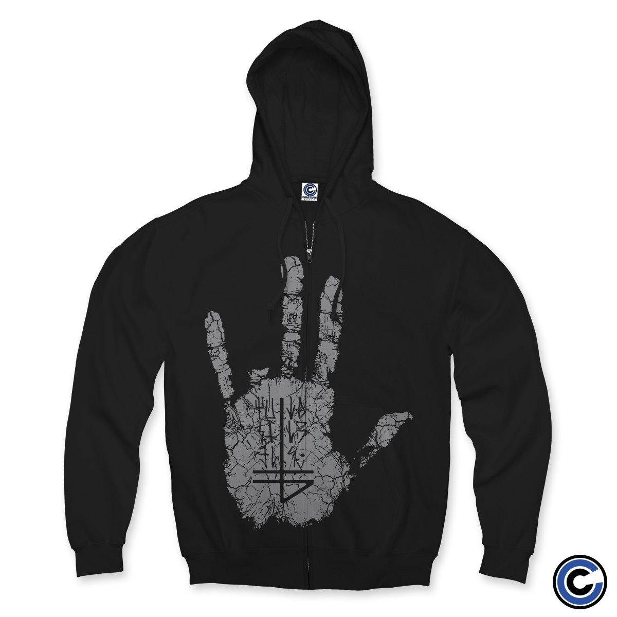 Zip up hoodie shop band merch