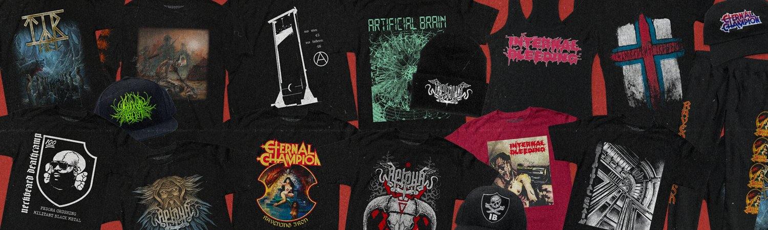Blog – Looking for Neckbeard Deathcamp, Artificial Brain & More Bands? – Band & Music Merch – Cold Cuts Merch