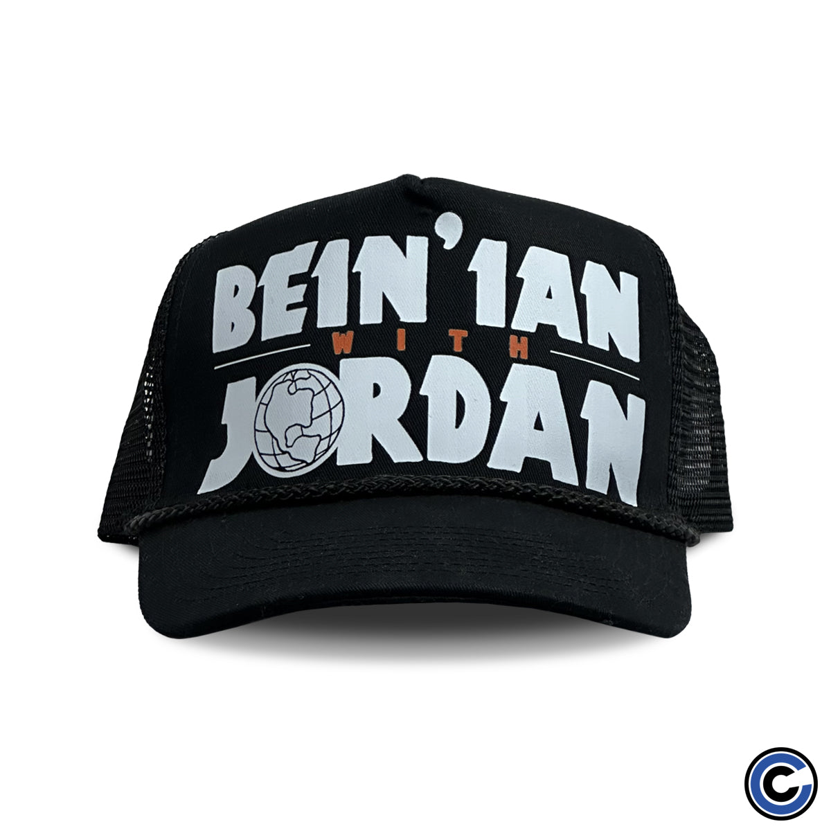 Bein' Ian with Jordan Podcast "Globe Logo" Trucker Hat