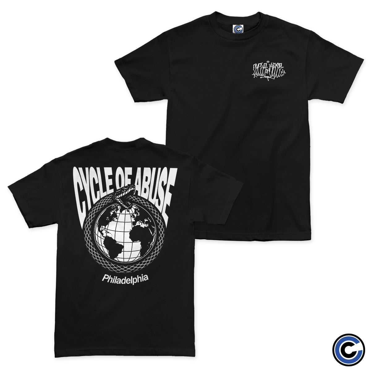 Cycle Of Abuse "Globe Snake" Shirt