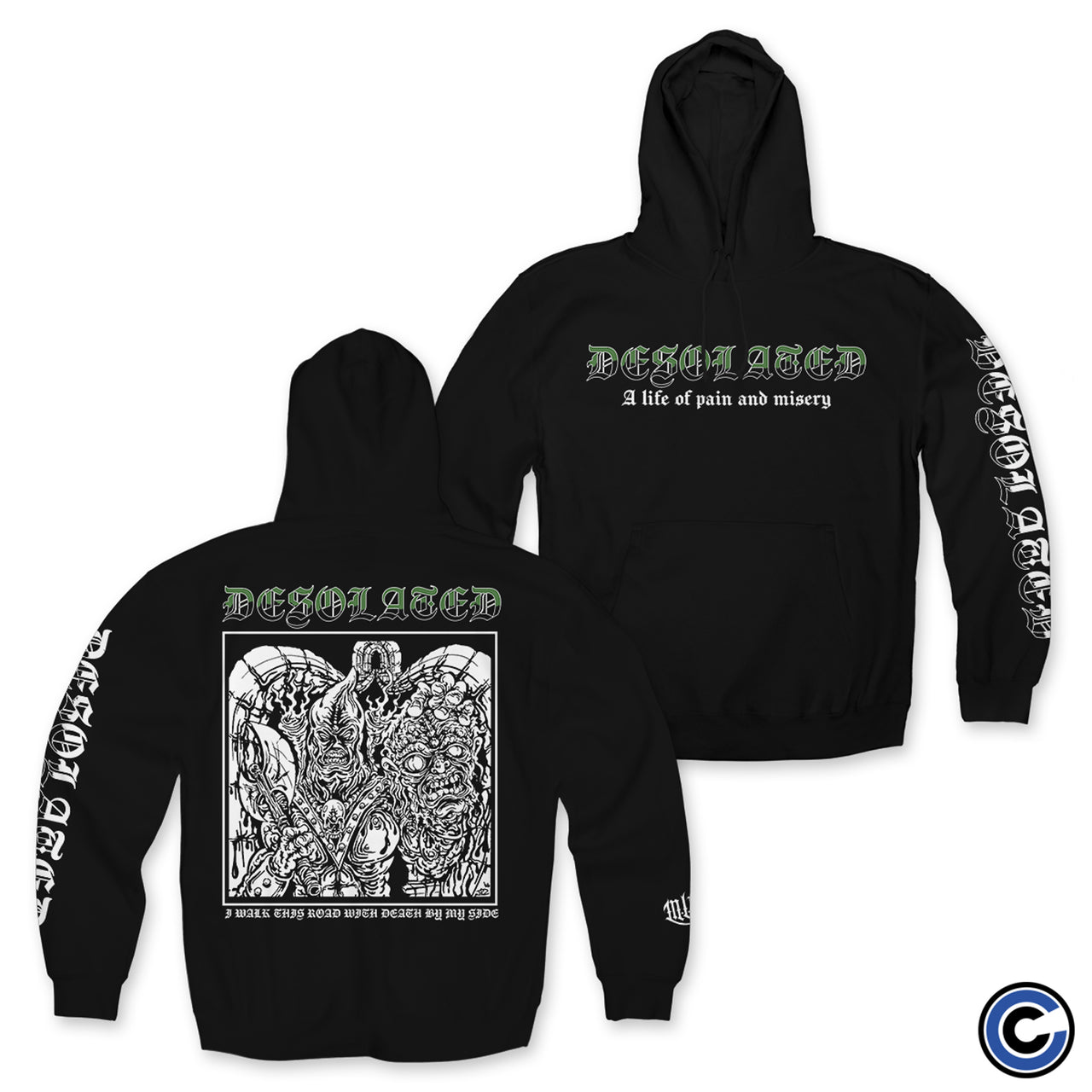 Desolated "Pain and Misery" Hoodie