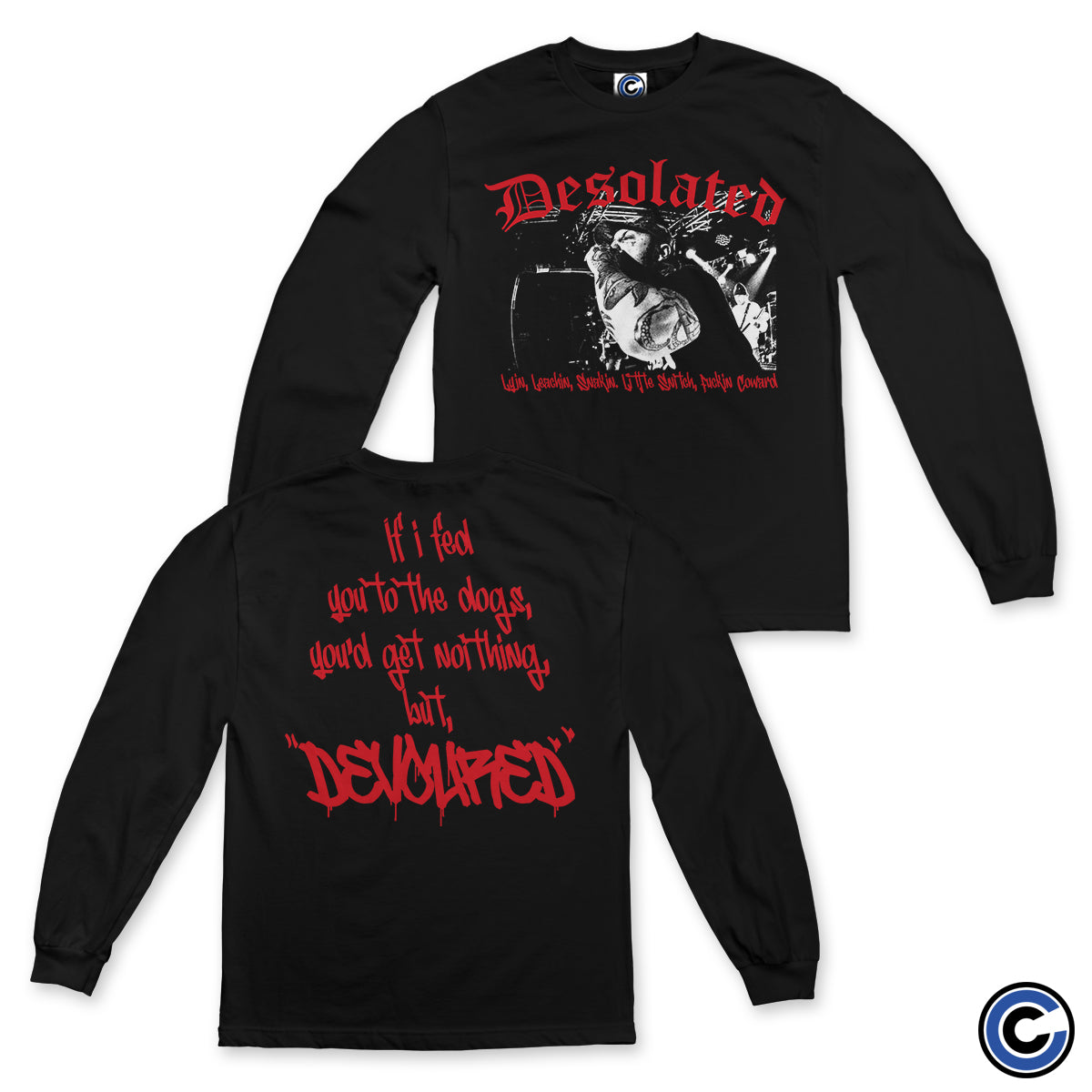 Desolated "Snitch" Long Sleeve