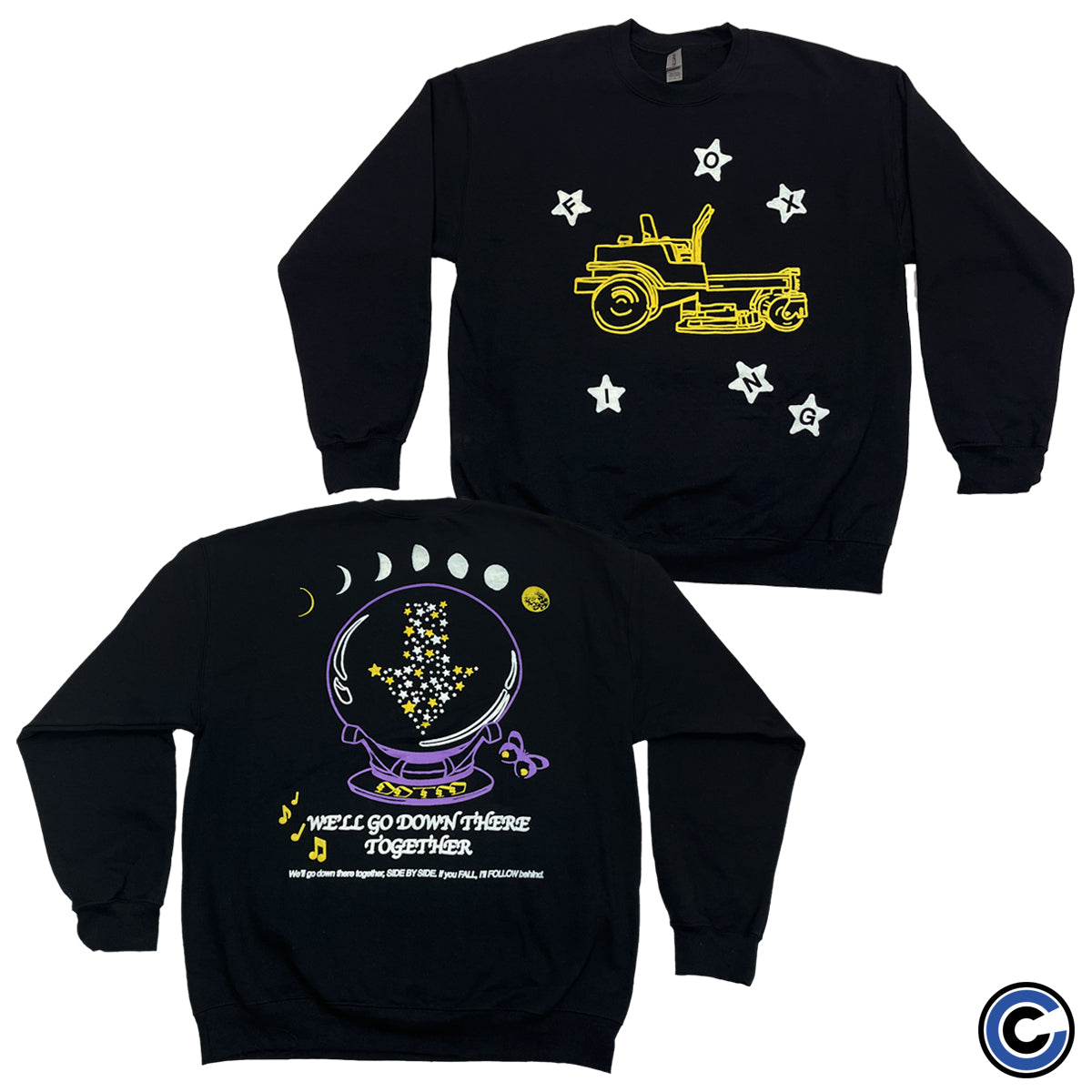 Foxing "Crystal Ball" Crewneck