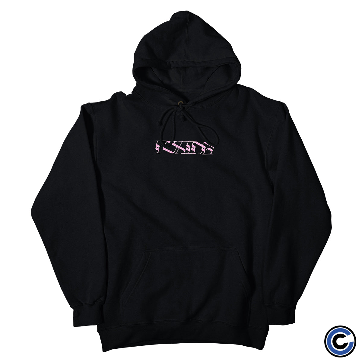 Foxing "Logo" Embroidered Hoodie