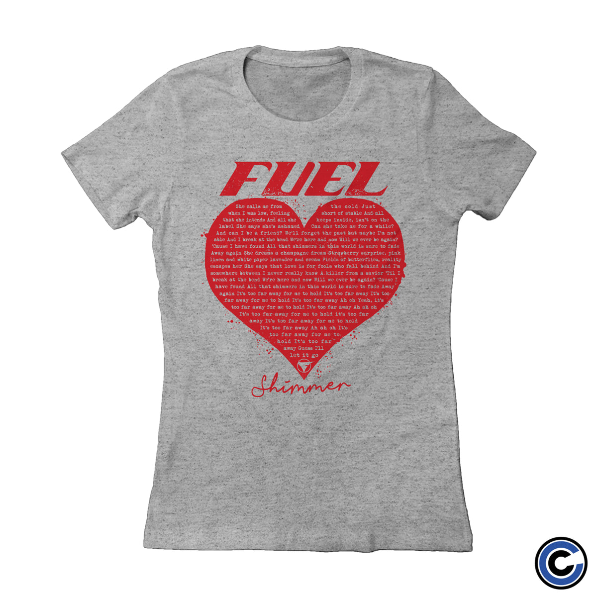 Fuel "Shimmer Heart" Womens Shirt
