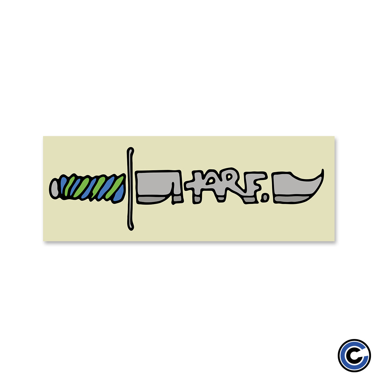 Harf. "Knife" Sticker