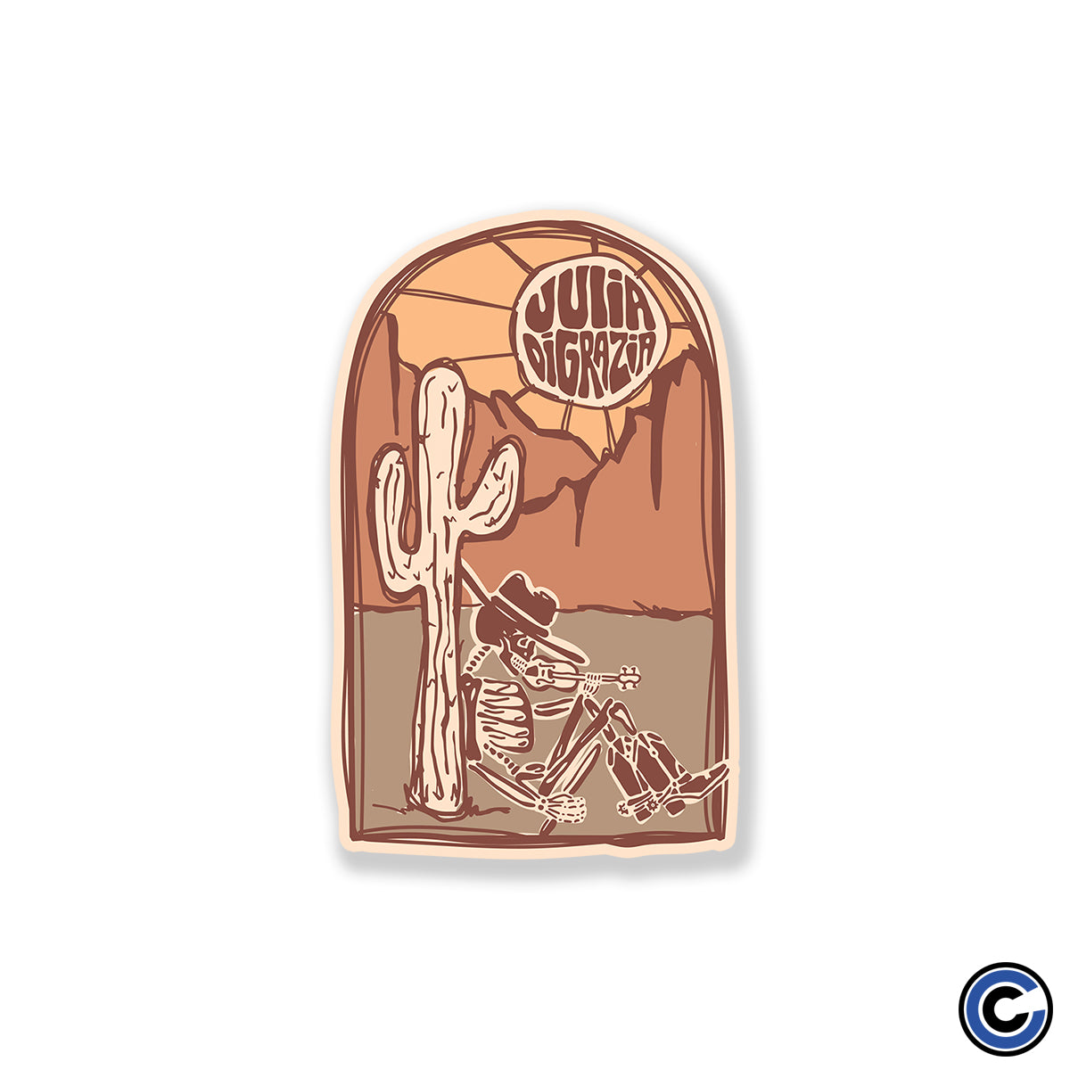 Julia DiGrazia "Skeleton Desert" Sticker