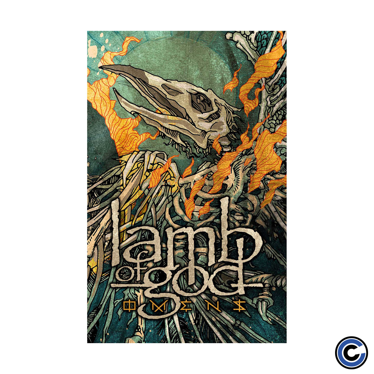 Lamb of God "Omens" Flag