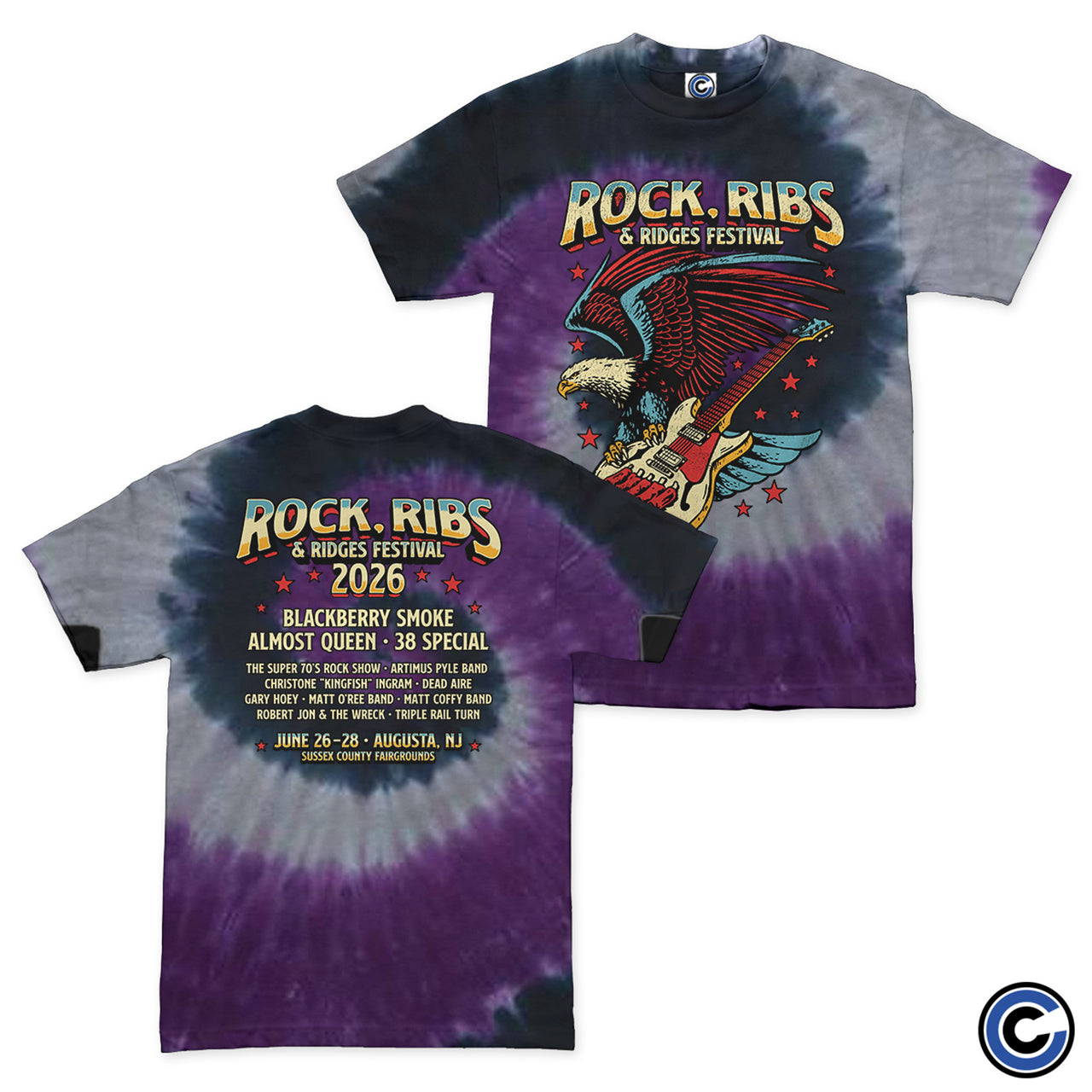 Rock, Ribs and Ridges Festival "Eagle Guitar" Shirt