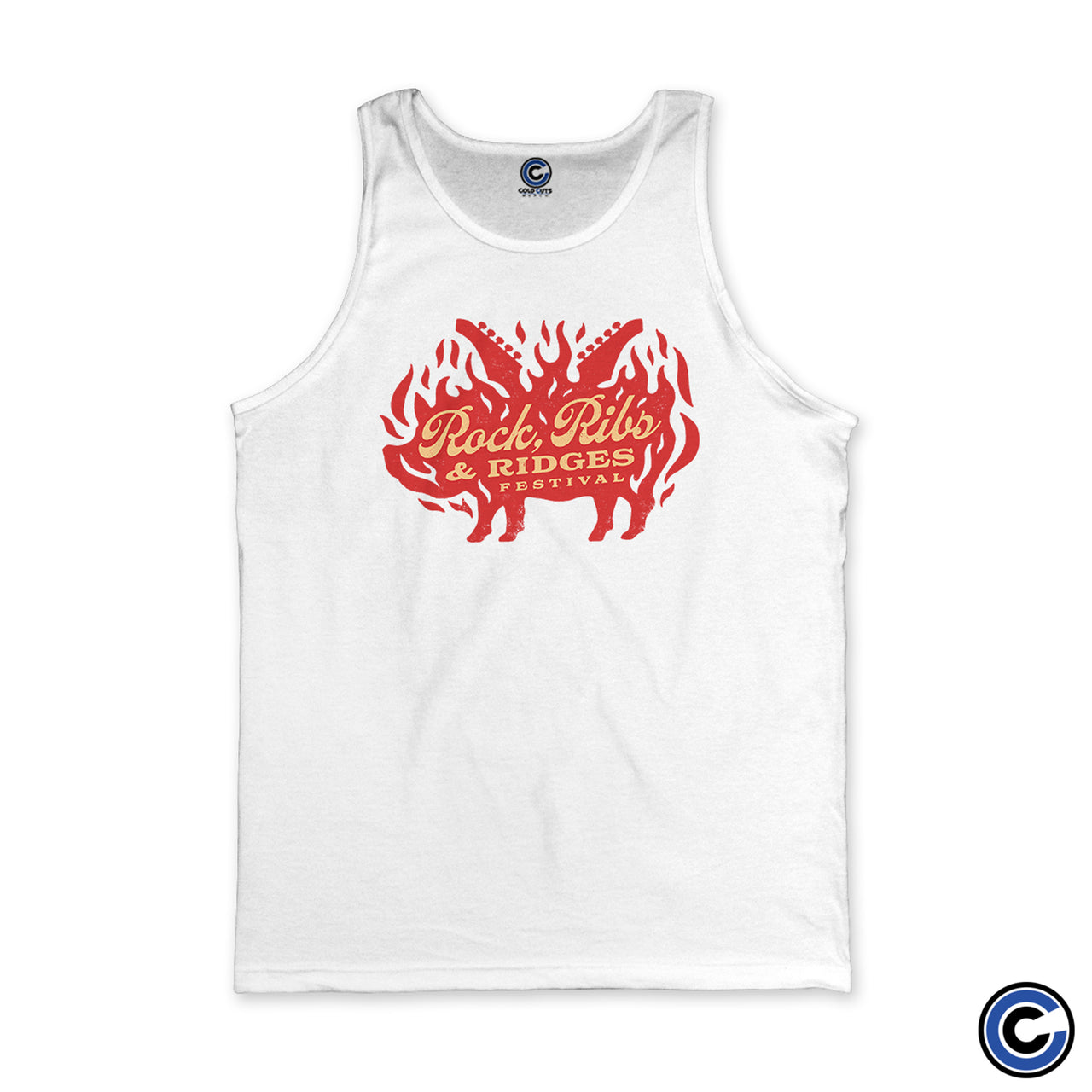 Rock, Ribs and Ridges Festival "Flames Silhouette" Tank Top