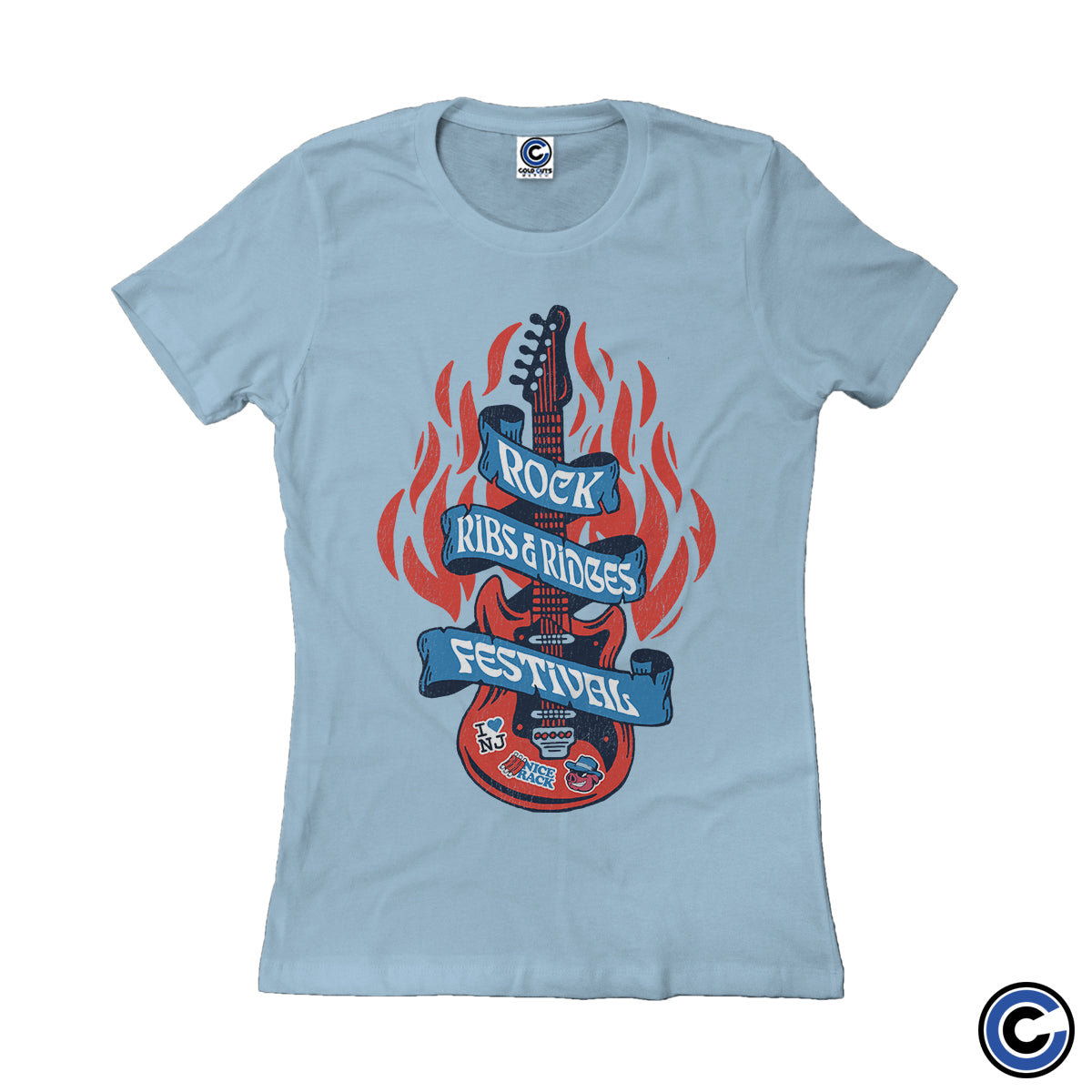 Rock Ribs and Ridges Festival "Guitar Banner" Women's Shirt