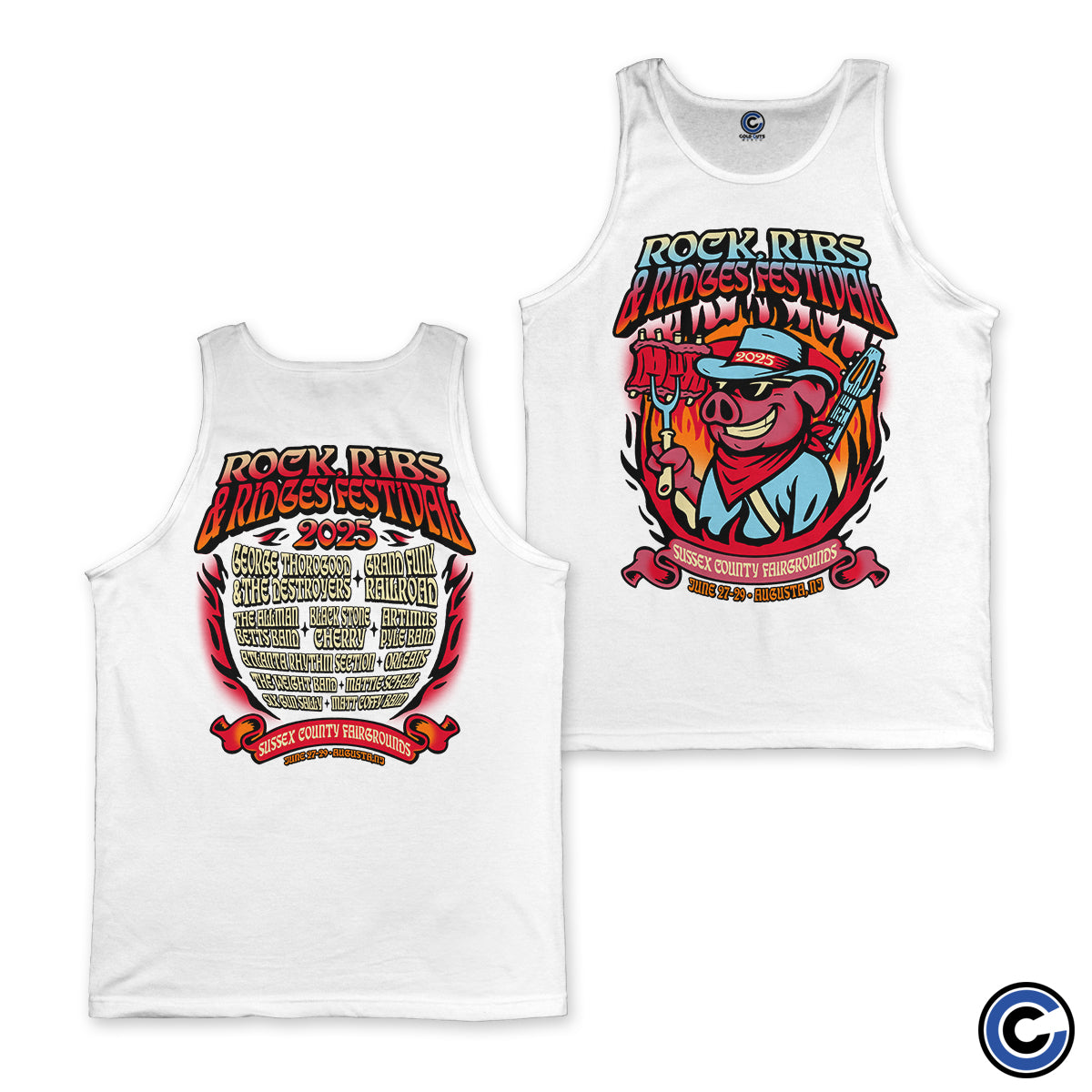 Rock Ribs and Ridges Festival "Flame Circle" Tank Top