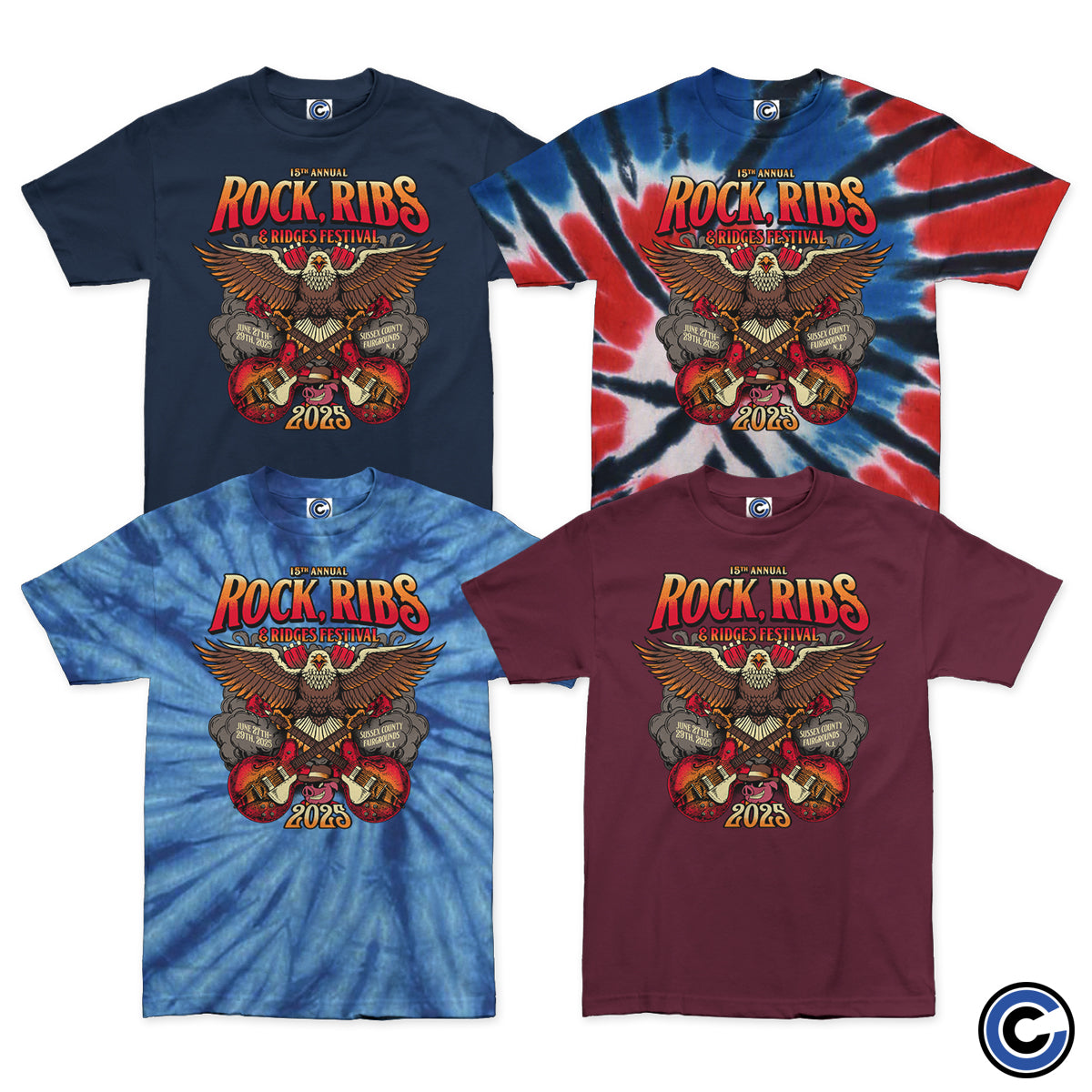 Rock Ribs and Ridges Festival "Dual Guitars" Shirt