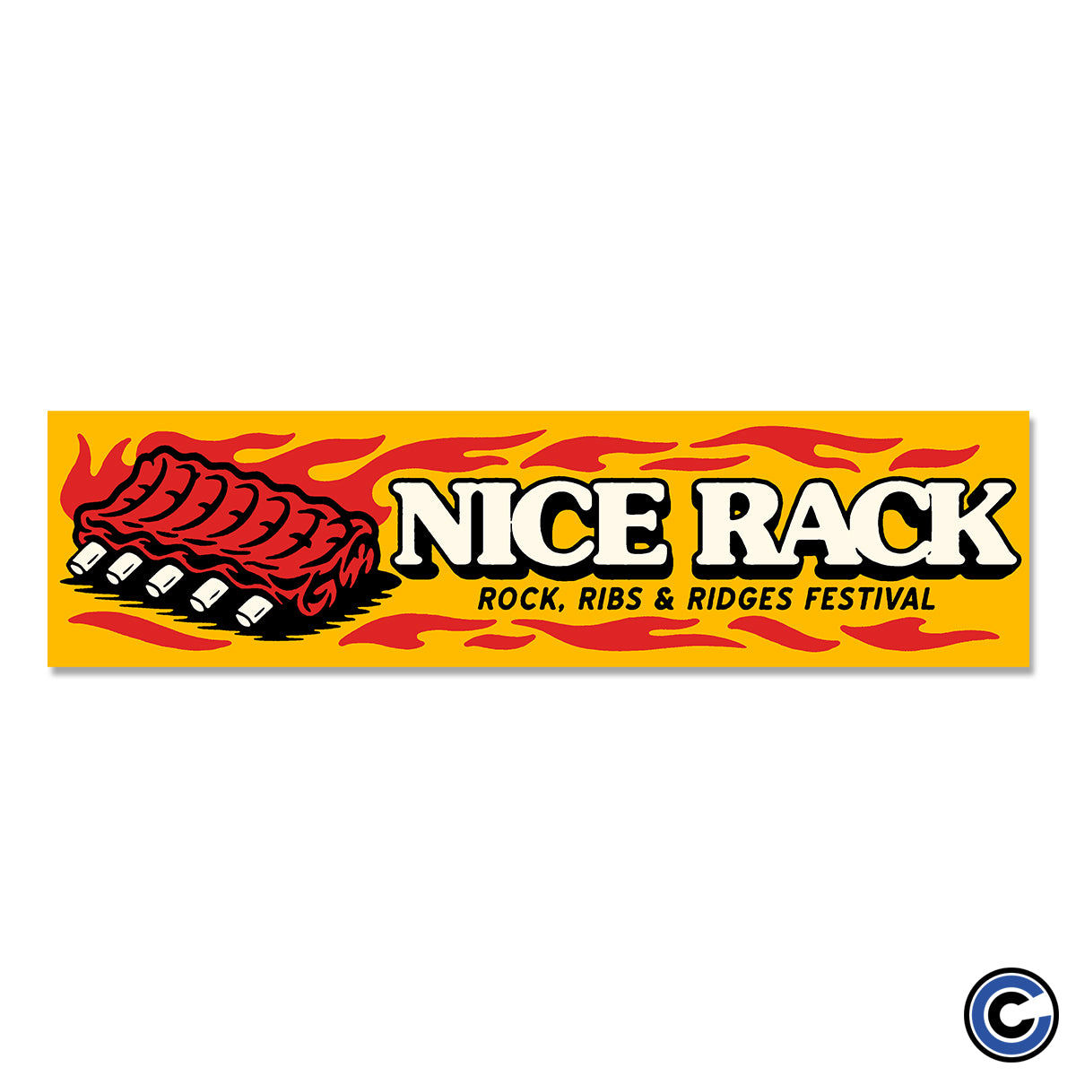 Rock Ribs and Ridges Festival "Nice Rack" Bumper Sticker