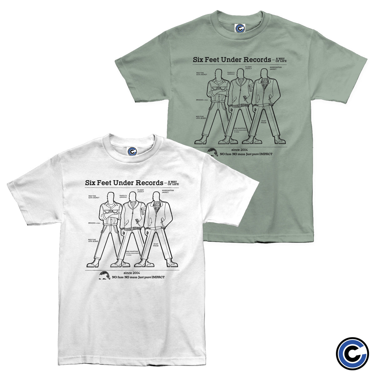 Six Feet Under Records "Way of Life" Shirt