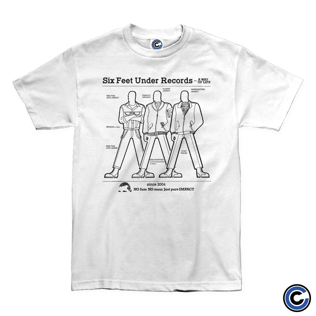 Six Feet Under Records "Way of Life" Shirt