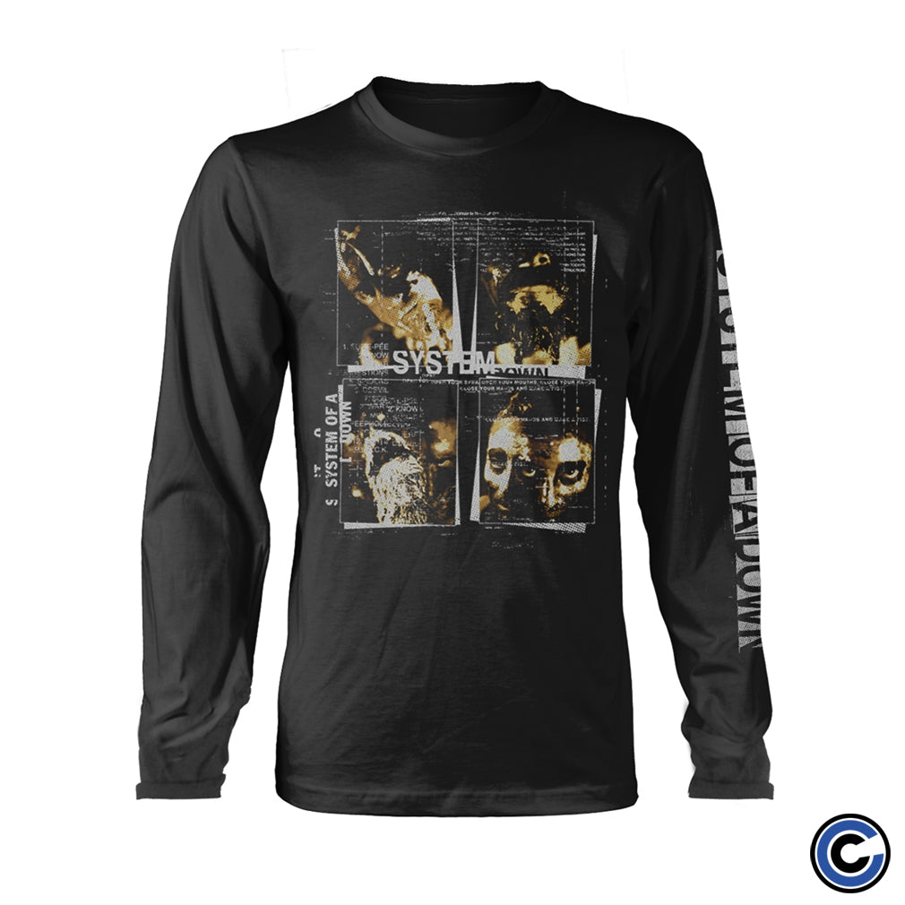 System Of A Down "Face Boxes" Long Sleeve