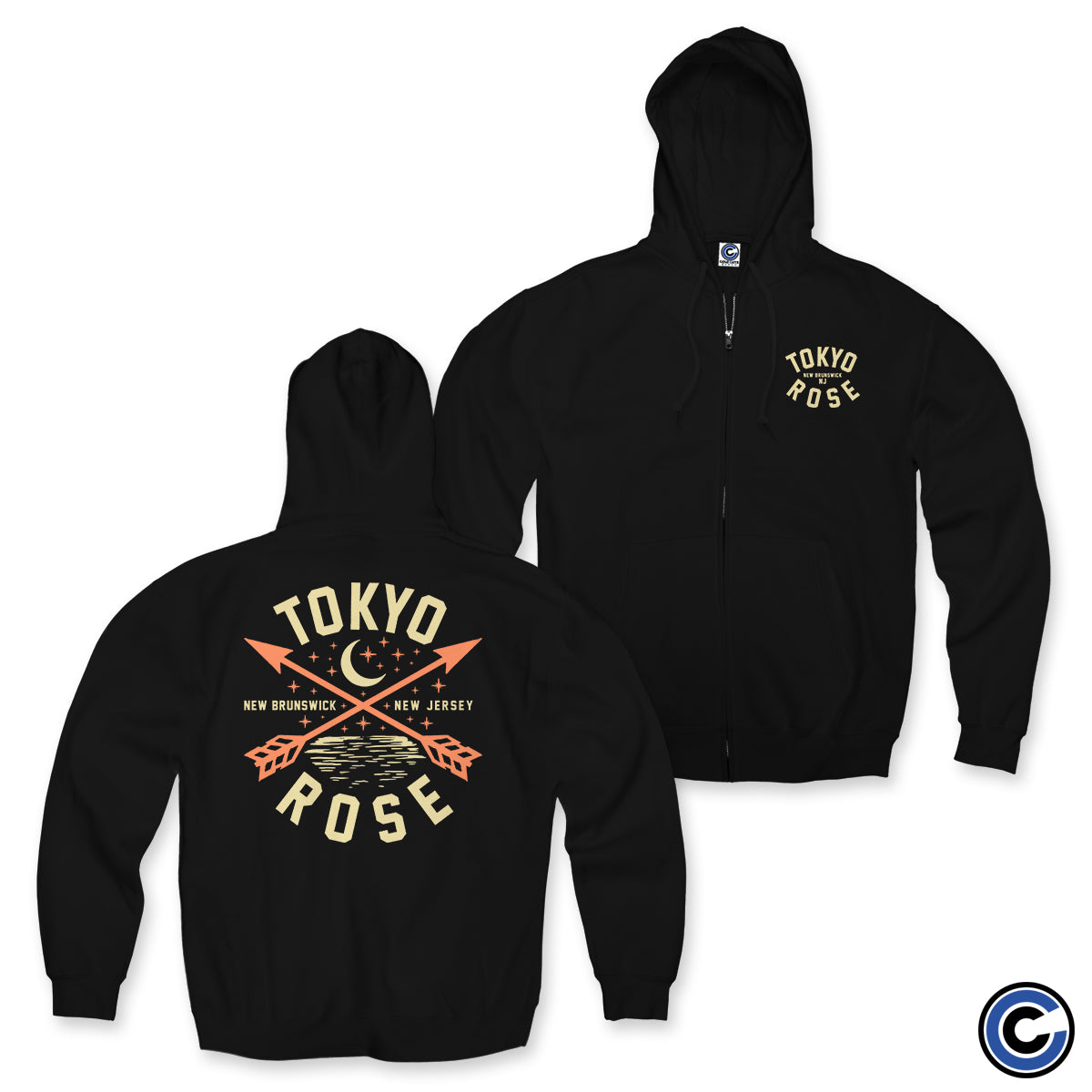Tokyo Rose "Arrows" Zip Hoodie