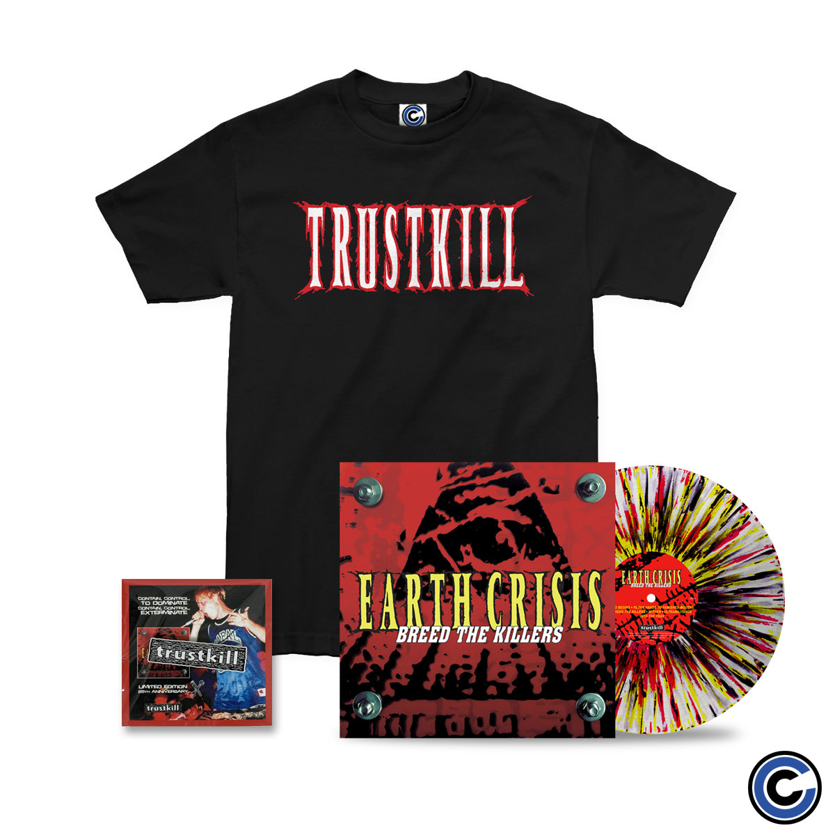 Earth Crisis "Breed The Killers" 12" Vinyl + "EXC Logo" Shirt Bundle