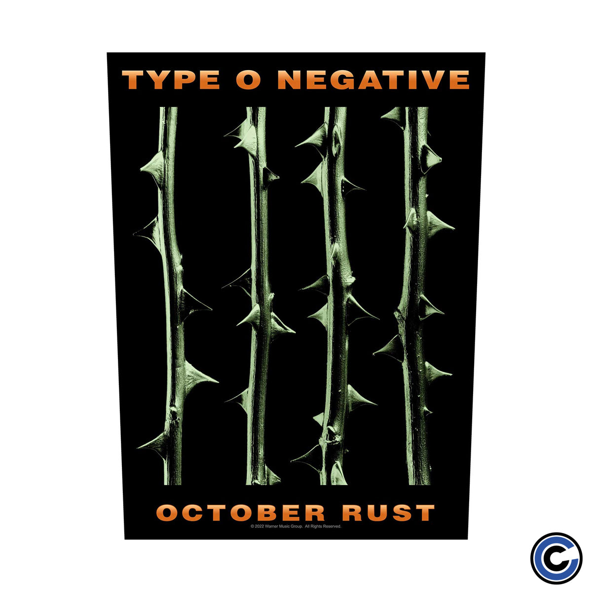 Type O Negative "October Rust" Back Patch