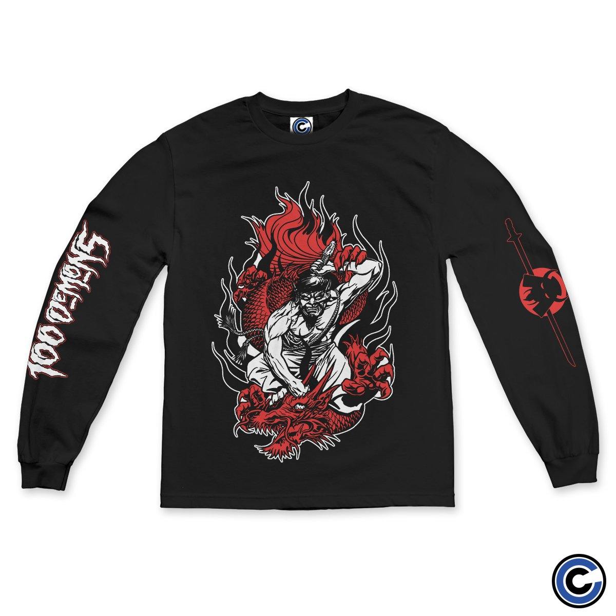 Buy – 100 Demons "Samurai Dragon" Long Sleeve – Band & Music Merch – Cold Cuts Merch