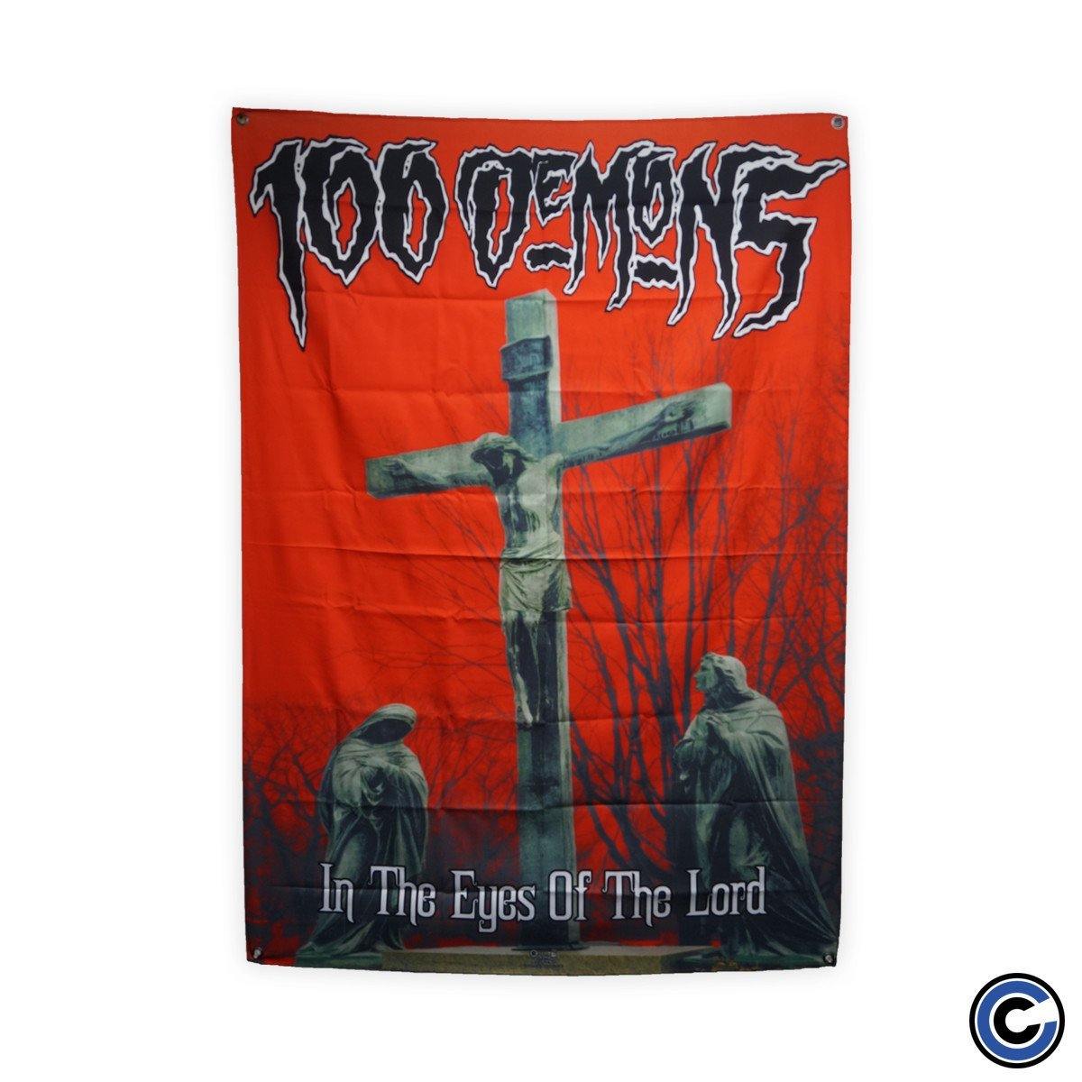 Buy – 100 Demons "In The Eyes of the Lord" Flag – Band & Music Merch – Cold Cuts Merch