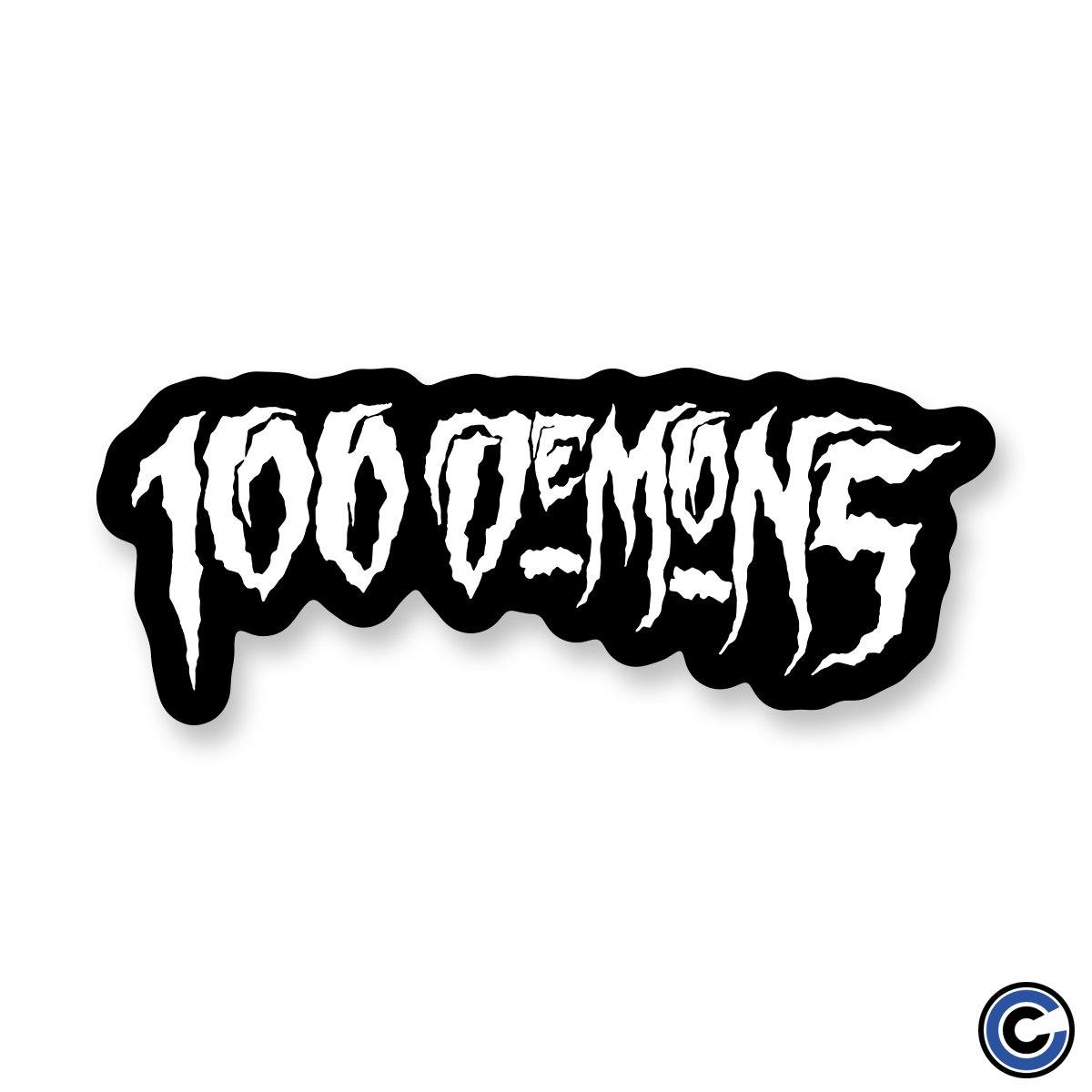 Buy – 100 Demons "OG Logo" Sticker – Band & Music Merch – Cold Cuts Merch