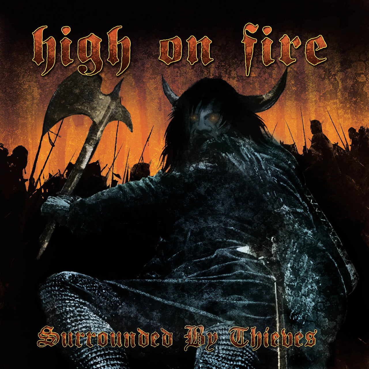 Buy – High on Fire "Surrounded By Thieves" 2x12" – Band & Music Merch – Cold Cuts Merch