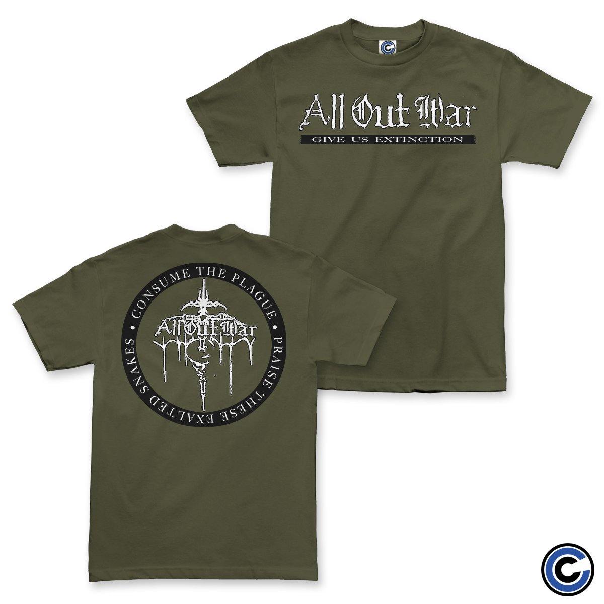 Buy – All Out War "Extinction" Shirt – Band & Music Merch – Cold Cuts Merch