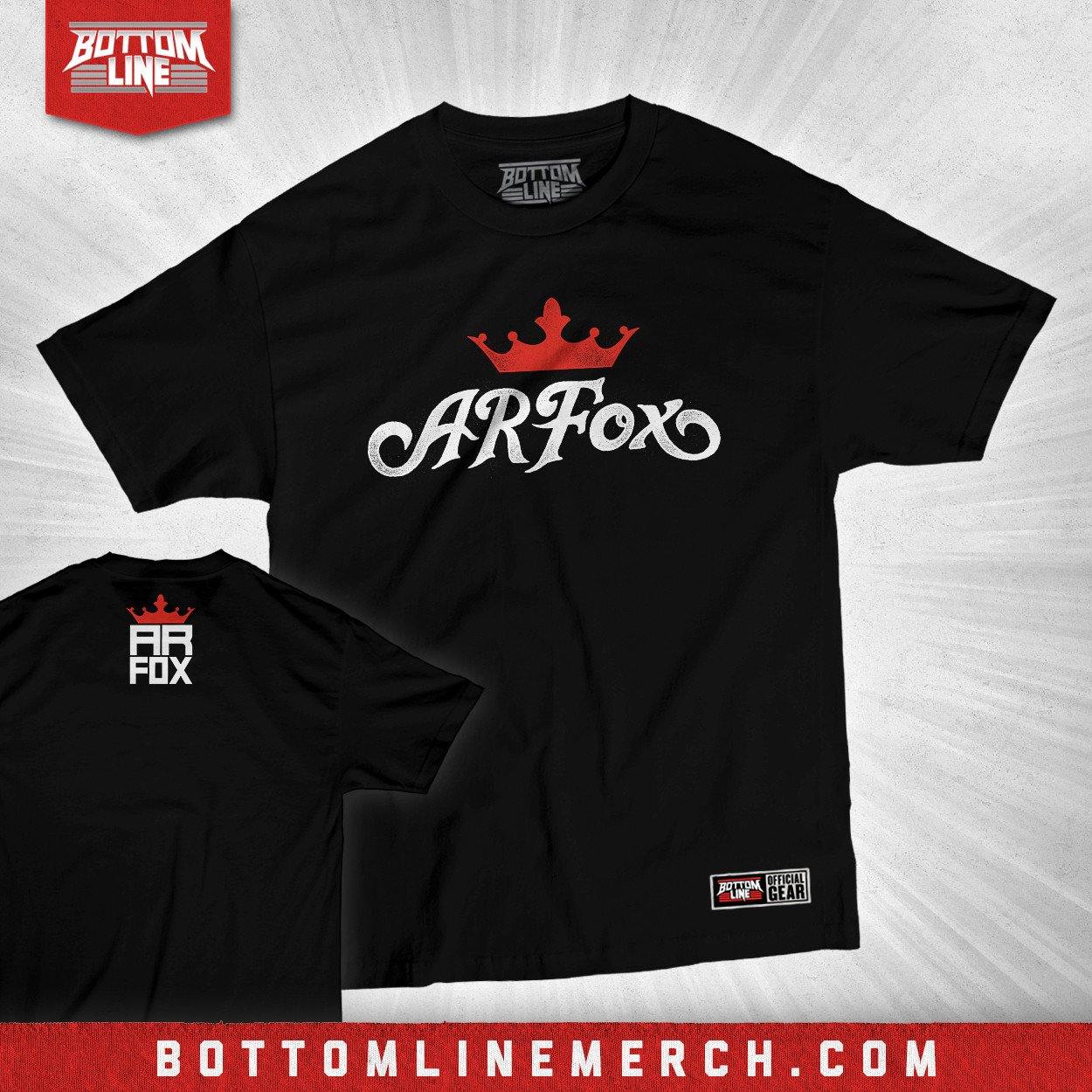 Buy Now – AR Fox "Script Crown" Shirt – Wrestler & Wrestling Merch – Bottom Line