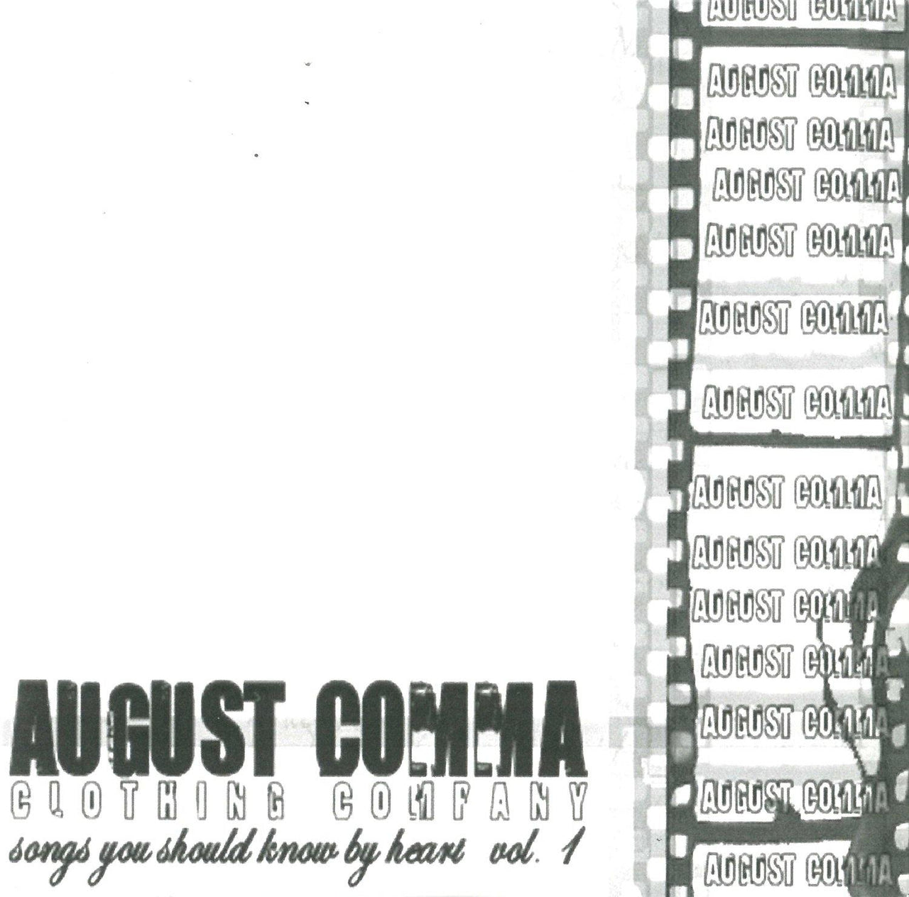 Buy – August Comma Clothing Company "Songs you Should Know By Heart Vol. 1" CD – Band & Music Merch – Cold Cuts Merch