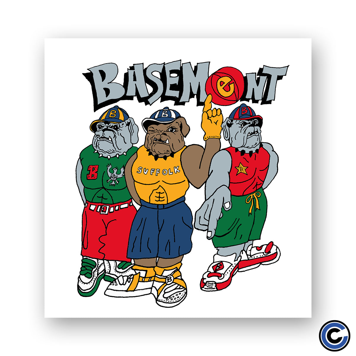 Basement "Basketball Dogs" Sticker