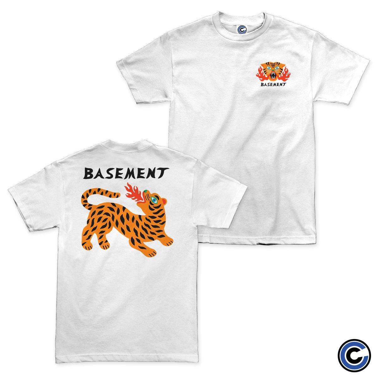 Buy – Basement "Burning Tiger" Shirt – Band & Music Merch – Cold Cuts Merch