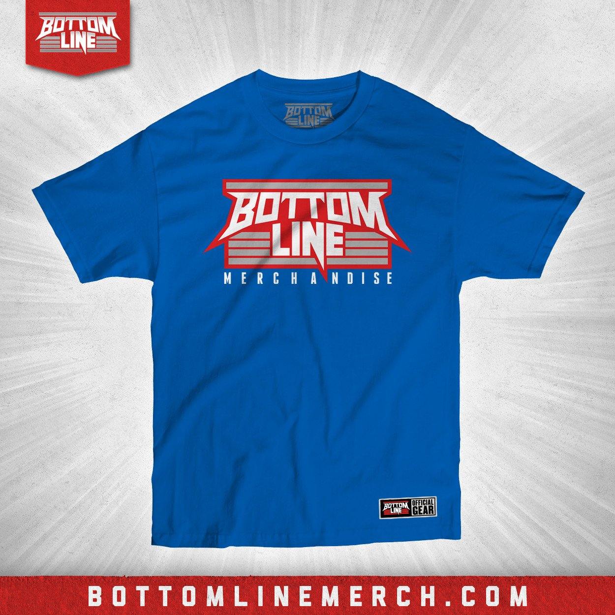 Buy Now – Bottom Line "Logo" Royal Shirt – Wrestler & Wrestling Merch – Bottom Line