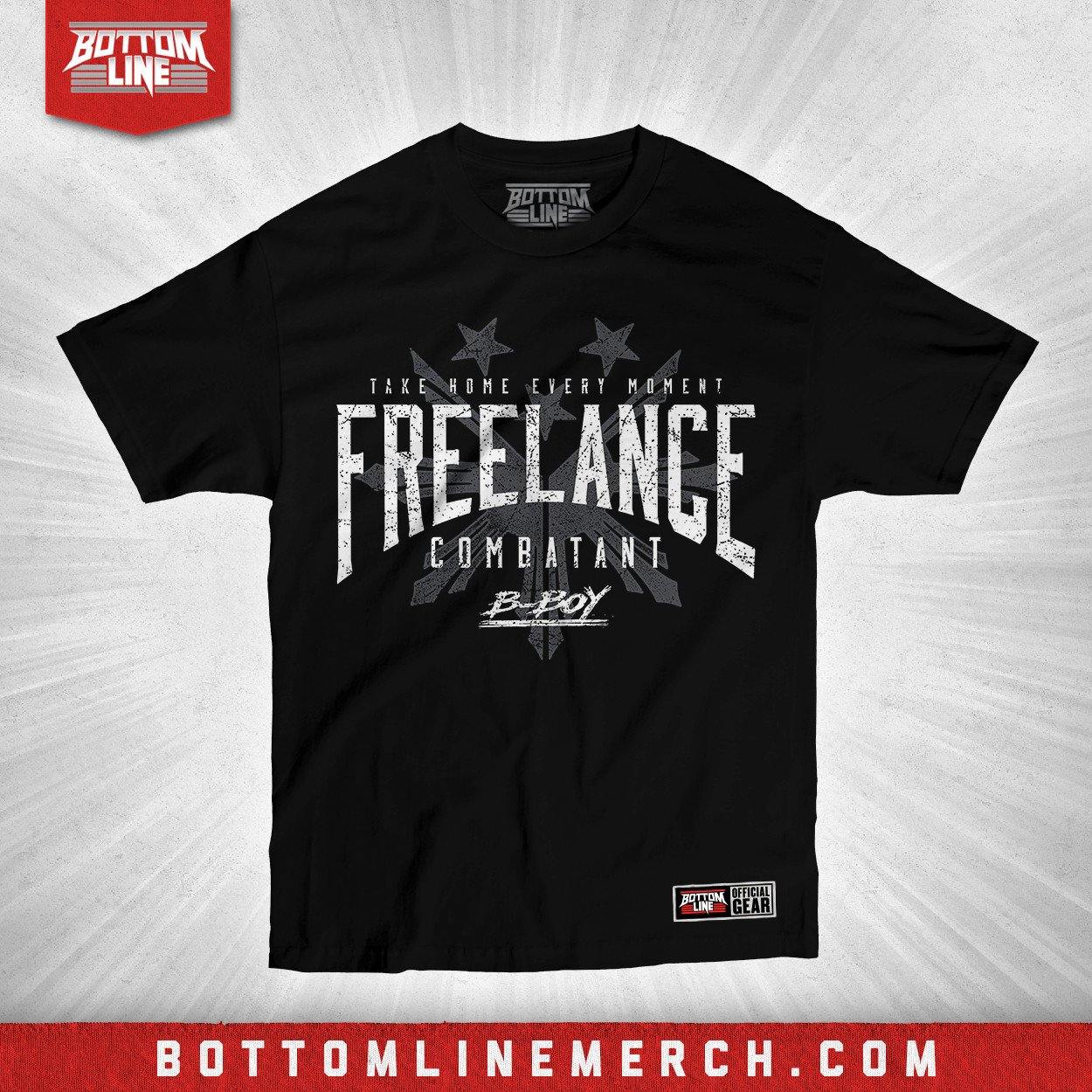 Buy Now – B-Boy "Freelance Combatant" Shirt – Wrestler & Wrestling Merch – Bottom Line